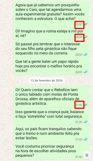Conversa de WhatsApp 5 — pós-venda